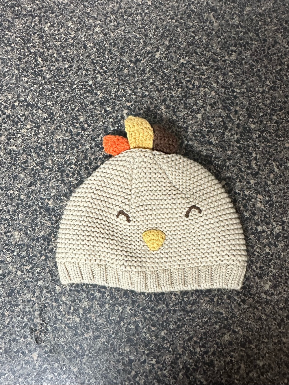 Carter's Thanksgiving Turkey Knit Cap baby beanie Size 12-24M